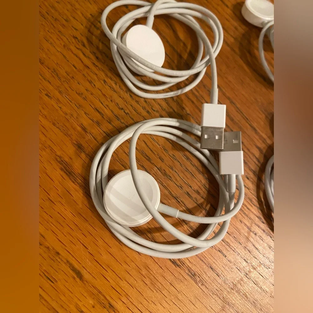 Apple Watch Magnetic Charging Cables – 3 Total (1 New, 2 Lightly Used)